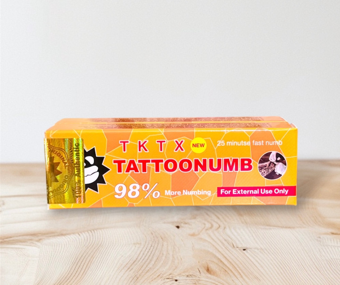 TKTX 98% Amarela , Preta ou Verde, Pomada para Tatuagem, Micropigmentação Sem Dor