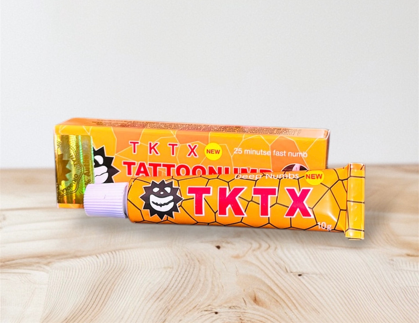 TKTX 98% Amarela , Preta ou Verde, Pomada para Tatuagem, Micropigmentação Sem Dor