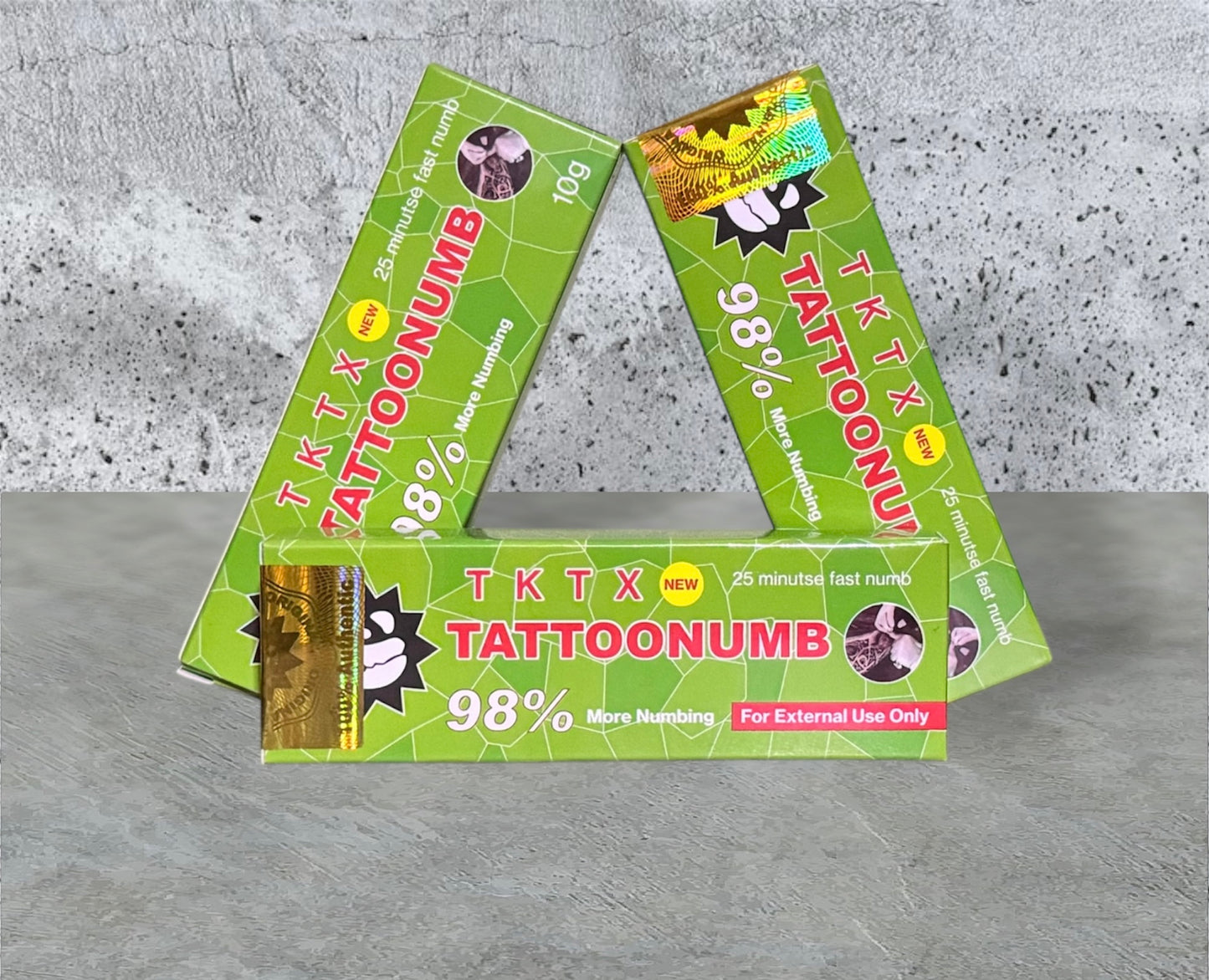 TKTX 98% Amarela , Preta ou Verde, Pomada para Tatuagem, Micropigmentação Sem Dor