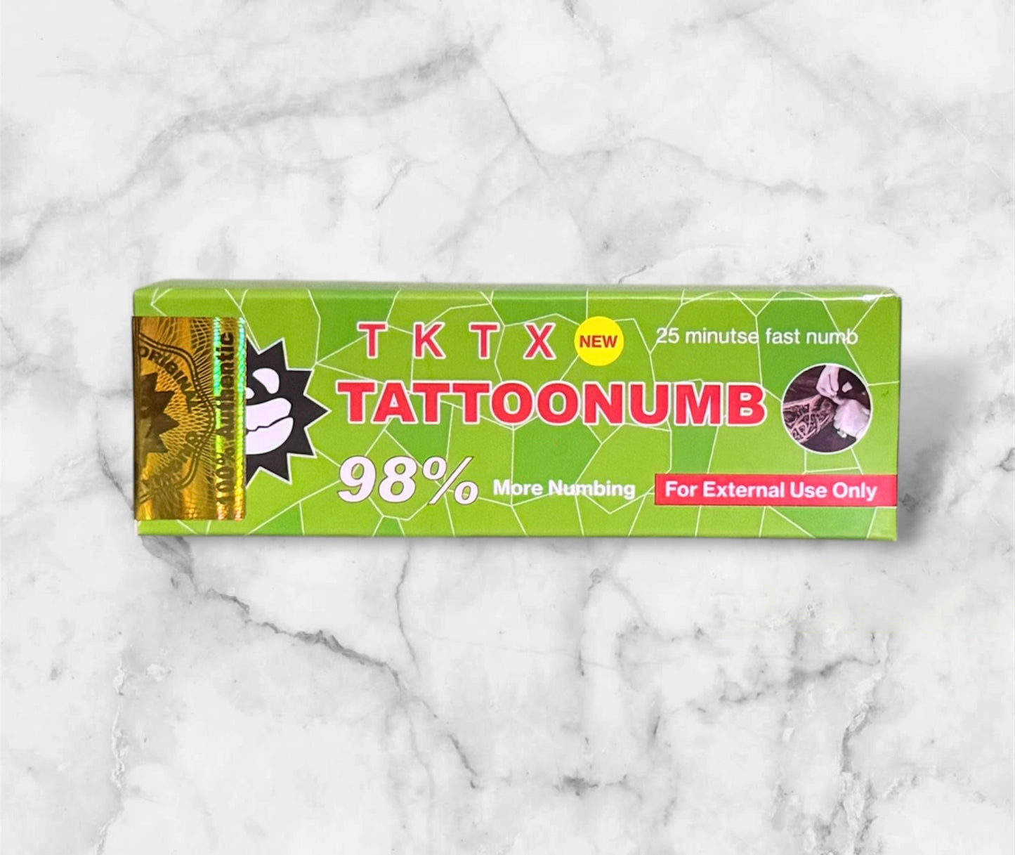 TKTX 98% Amarela , Preta ou Verde, Pomada para Tatuagem, Micropigmentação Sem Dor